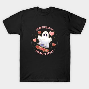 Ghosting is My Favorite Sport Skateboarding Ghost T-Shirt